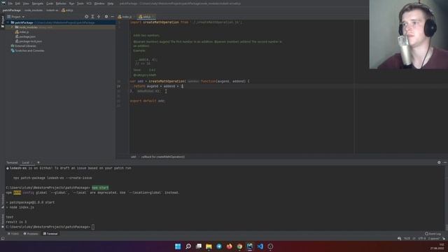 Патчим библиотеку из node modules смотреть онлайн