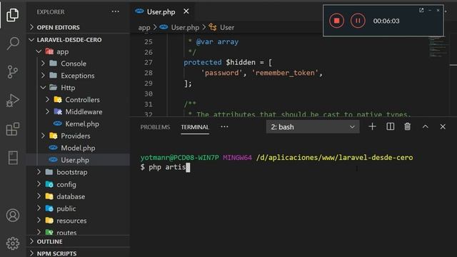 Laravel desde cero - Clase 07 Tinker смотреть онлайн