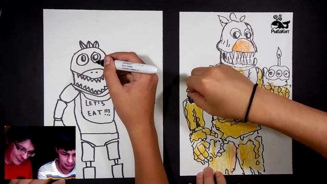 Рисуем Chica из Five Nights at Freddy’s смотреть онлайн