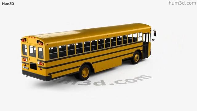 IC FE School Bus 2006 3D model by Hum3D.com смотреть онлайн