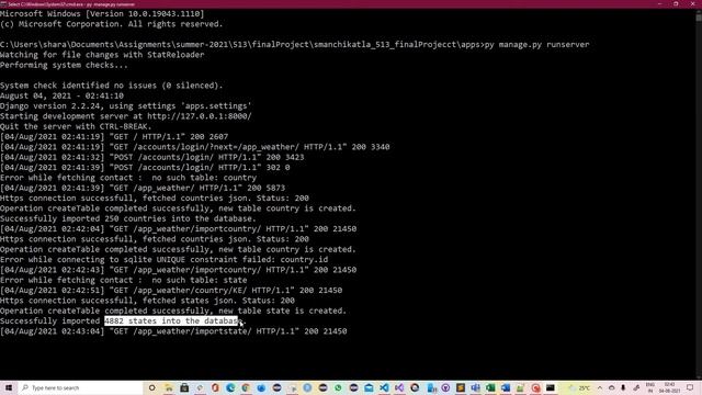 ITMD-513 : Final Project - Weather Analysis Application смотреть онлайн