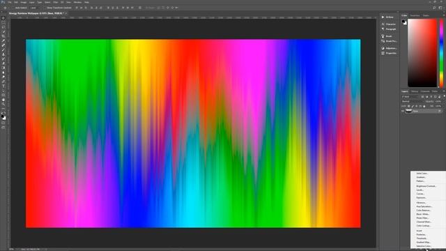 Grungy Alien Rainbow Wallpaper - Photoshop Tutorial смотреть онлайн