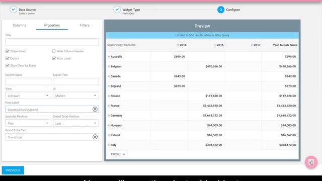 Create a Pivot Table from an SQL statement with Nitro App Builder смотреть онлайн