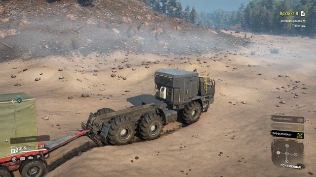 SnowRunner Модовая карта Kodar Desert (Пустыня Кодар) смотреть онлайн