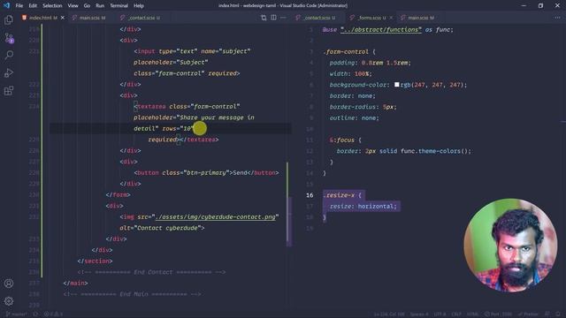 ?Build Modern Webpage Using SASS & Javascript - (தமிழில்) | Web Design