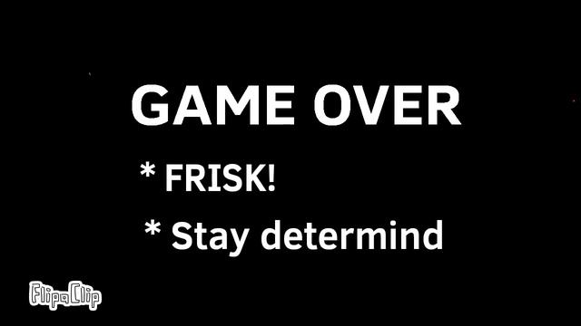 undertale game over scene смотреть онлайн