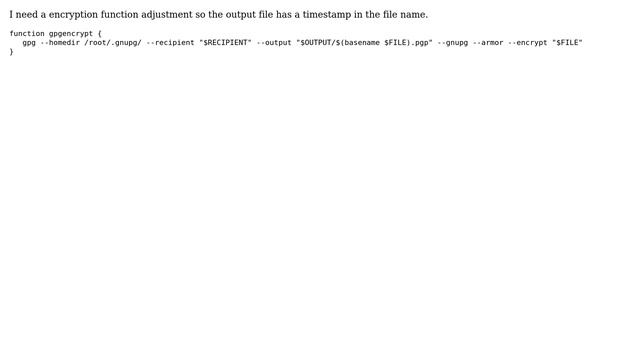 Unix & Linux: Append timestamp to output file in function смотреть онлайн