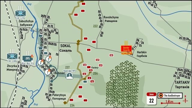 Battle of Sokal - 22 June 1941 | Pionier Battalion 51 launches Operation Barbarossa смотреть онлайн