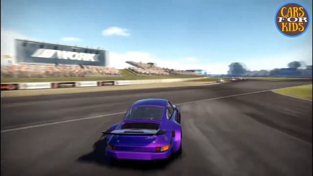 Violet speed Car for Kids. Cartoon for Children. Фиолетовая машинка. Мультики про гонки. смотреть онлайн