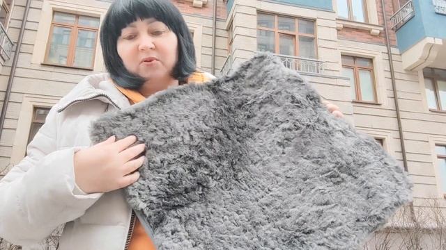 Меховая подушка - меховушка из натуральной австралийской овчины из цельного куска от АВТОКРАСОТКИ смотреть онлайн