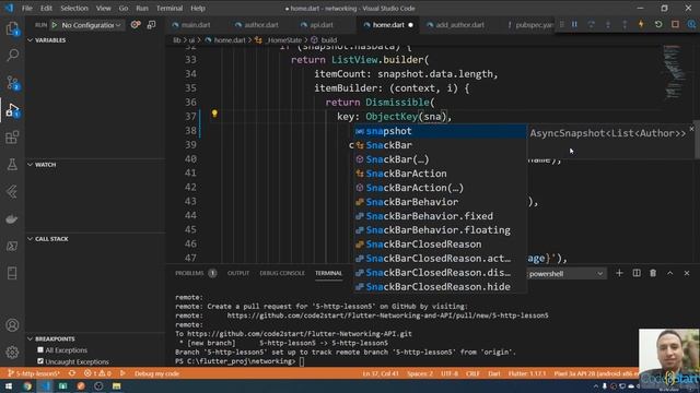 77- Flutter Networking - http - Delete data on the internet (Arabic) смотреть онлайн