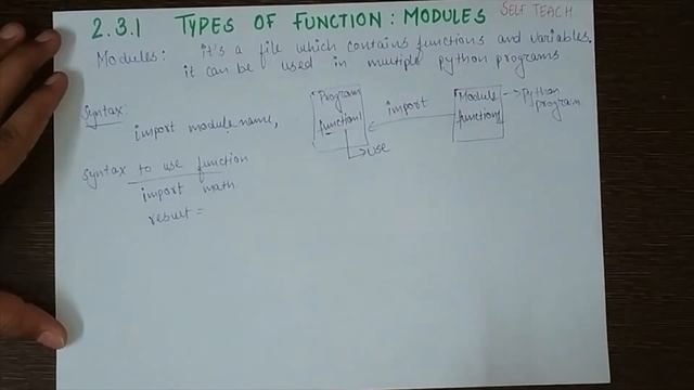 2.3.1 Modules | Chapter 2 Functions | PYTHON CLASS 12 смотреть онлайн
