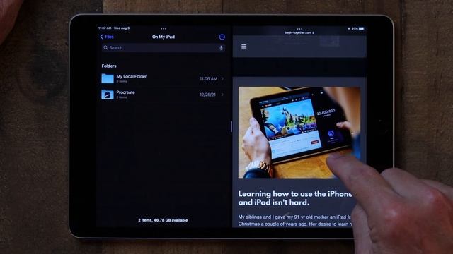 iPad Tips for Seniors How to Use The Files App смотреть онлайн