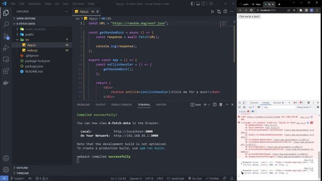 React JS – Fetch Data from any API – Button Click / Component Mount смотреть онлайн