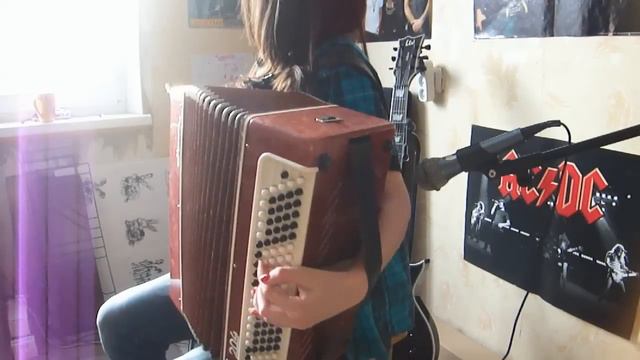 The Trooper - Iron Maiden (bayan/guitar solo cover) смотреть онлайн
