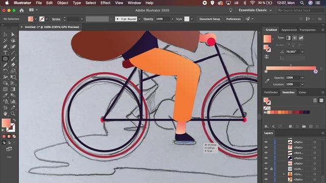 Illustrator Tutorial: Flat Illustration With Grain And Noise Texture смотреть онлайн