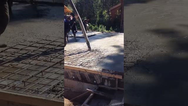 Залитие Бетона М-300 гранит, монолитная плита 200мм смотреть онлайн