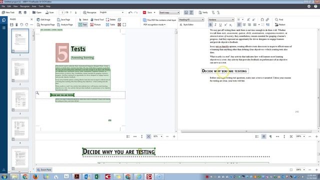 Using ABBYY Fine Reader 14 To OCR A PDF