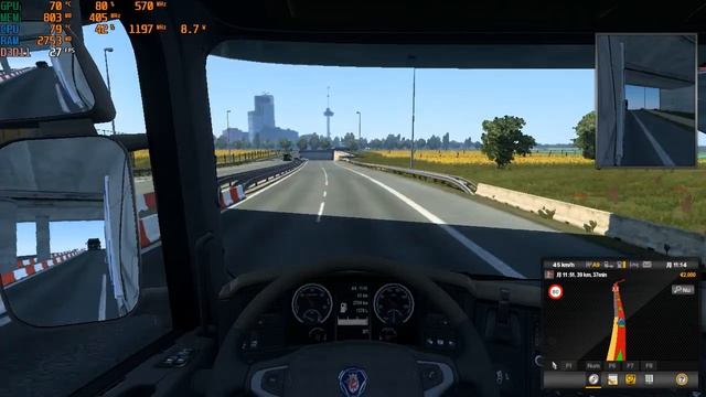 Euro Truck Simulator 2 Geforce GT 640M смотреть онлайн