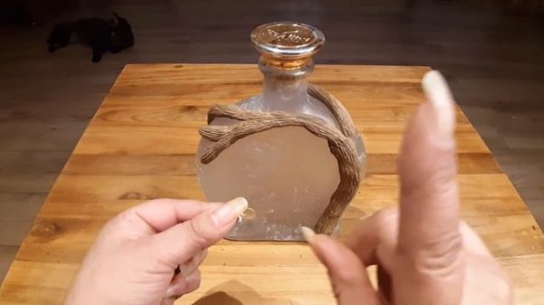 Botella decorda con ELEGANCIA / Manualidades faciles /  DIY/ Como recilar BOTELLAS bottle art