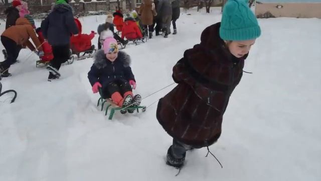 Зимние развлечения в начальной школе, 26 01 2018 смотреть онлайн