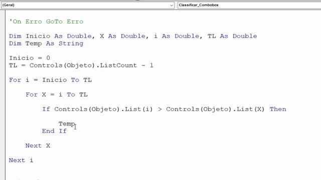 Formulário AVANÇADO no Excel - Classificar Combobox VBA em Ordem Alfabética - Aula 05 смотреть онлайн