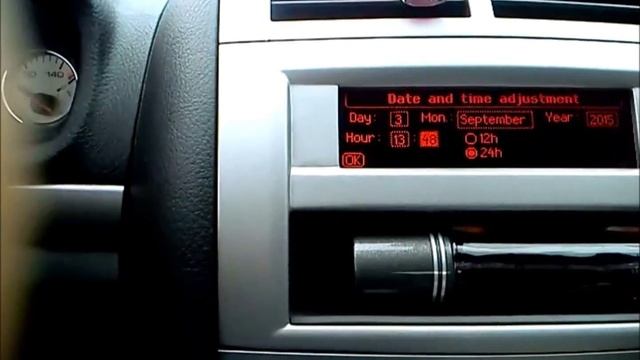 PEUGEOT 407 настройка даты и времени на бортовом компьетере смотреть онлайн