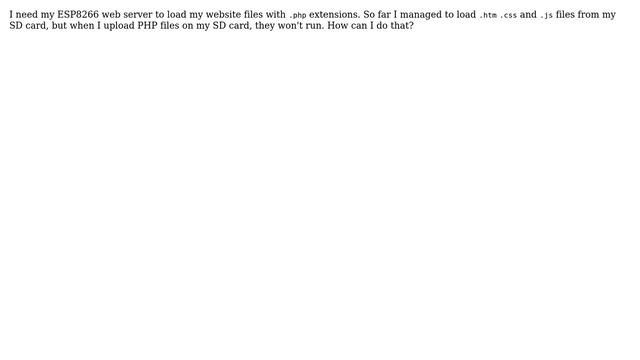 Arduino: ESP8266 PHP Web Server смотреть онлайн