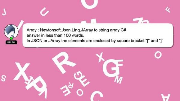 Array : Newtonsoft.Json.Linq.JArray to string array C#