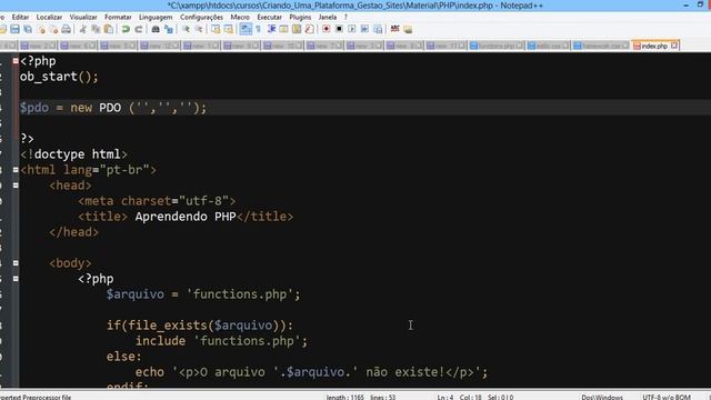 Aula 33 PHP PDO Conectando com Banco de Dados смотреть онлайн