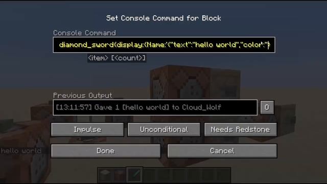 Minecraft Tellraw NBT Command Tutorial смотреть онлайн