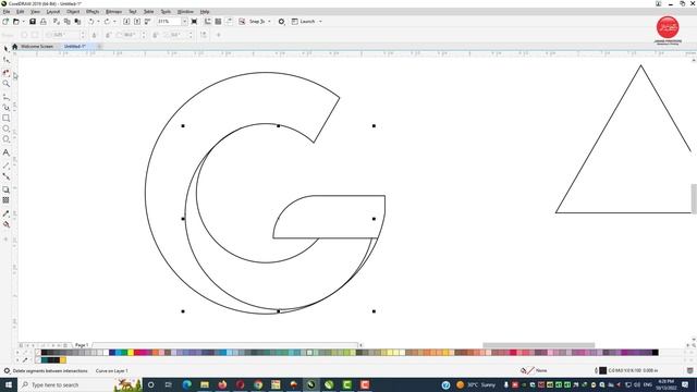 Logo Design in CorelDraw How to Make Letter g Logo - Graphic Design Tutorial for Experts & Beginner смотреть онлайн