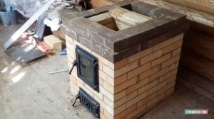 ⚡Печь малютка из кирпича шб-8?? #малютка #печьдлядома #тепловдом