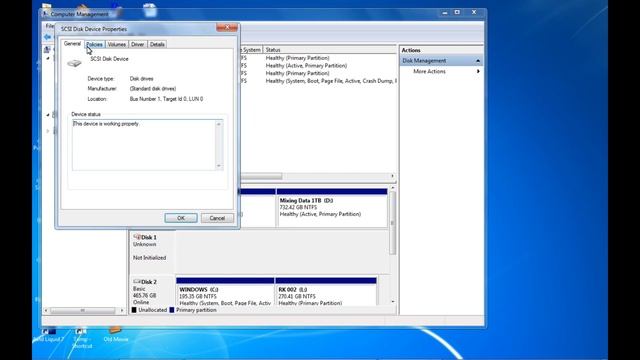 Not Initialized in Disk Management смотреть онлайн