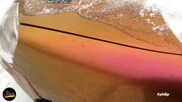 Жидкая резина Plasti Dip с лаком Wartex HG , как ведет себя зимой? смотреть онлайн