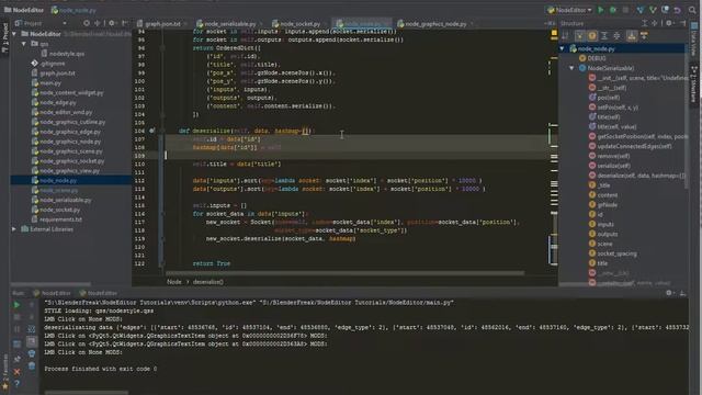 Node Editor Tutorial 17: Deserialization - File load смотреть онлайн
