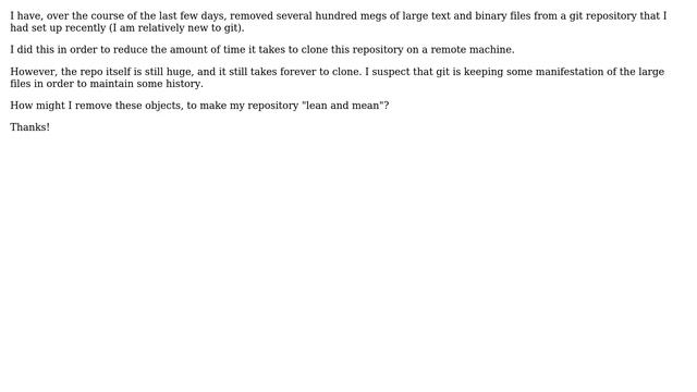 DevOps & SysAdmins: removed large files from git repo; repo still humongous (2 Solutions!!) смотреть онлайн