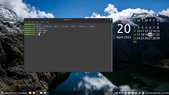 Linux Mint 21.1 - Cinnamon - New User Having Fun With Terminal.