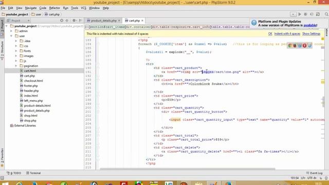 how to display shopping cart in php смотреть онлайн