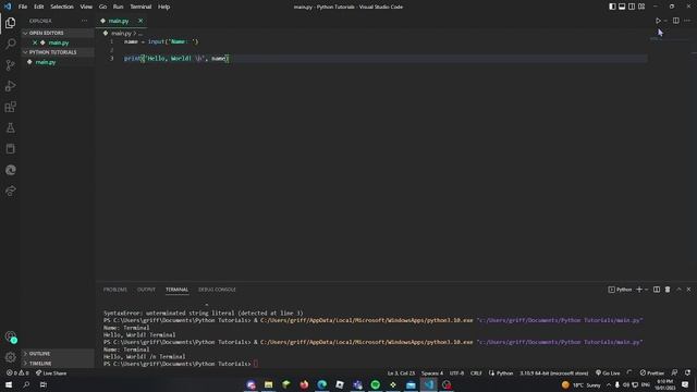 Learn Python - Print - #1 смотреть онлайн
