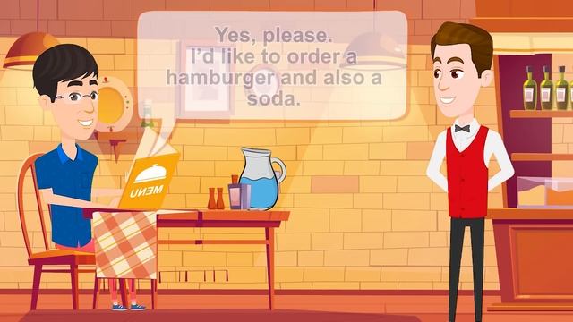 At the Restaurant (ordering food) - English Conversation Practice - Improve Speaking Skills смотреть онлайн