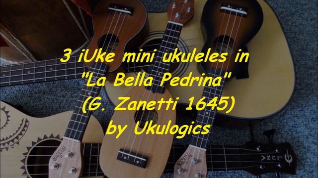 La Bella Pedrina (Zanetti 1645) on 3 iUke mini ukuleles - by Ukulogics смотреть онлайн