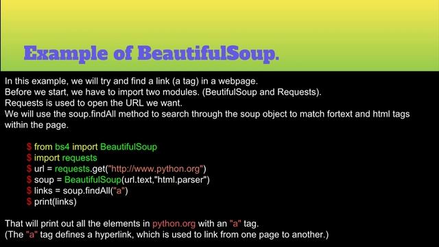 BeautifulSoup in python смотреть онлайн