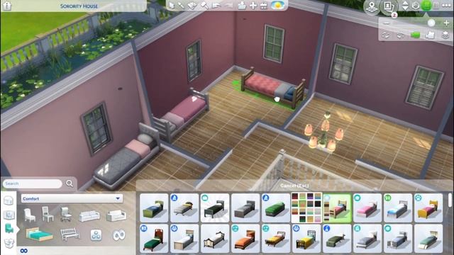 ? SORORITY HOUSE // Sims 4 Speed Build // Discover University // NoCC смотреть онлайн