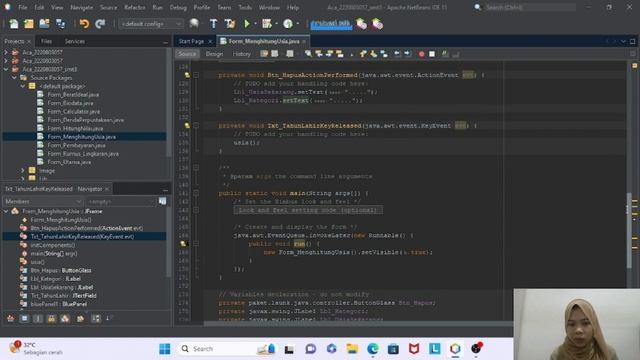 Membuat Form Menghitung Usia dan Menghitung Upah Lembur Menggunakan Java Netbeans смотреть онлайн