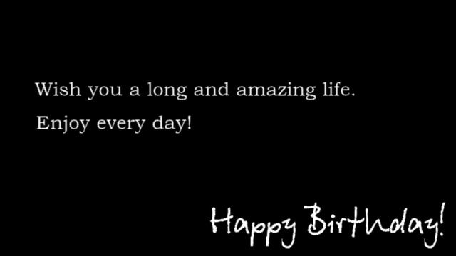 Wish you a happy birthday Поздравительная открытка с Днем рождения песочная анимация смотреть онлайн