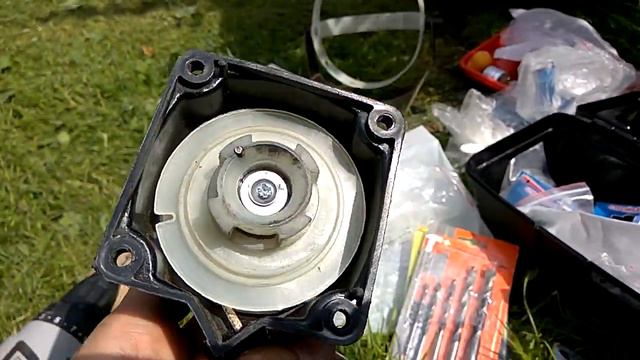 Что получилось в результате ремонта стартера триммера Интерскол КБ-25_33в. Часть 2. 31072018.