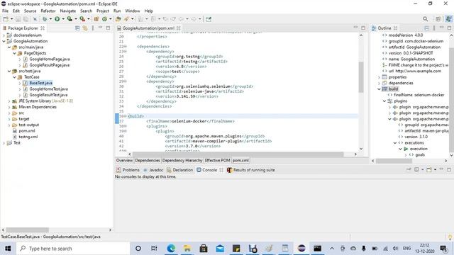 Chapter 5 How to create executable jar files from selenium project and execute inside Docker смотреть онлайн