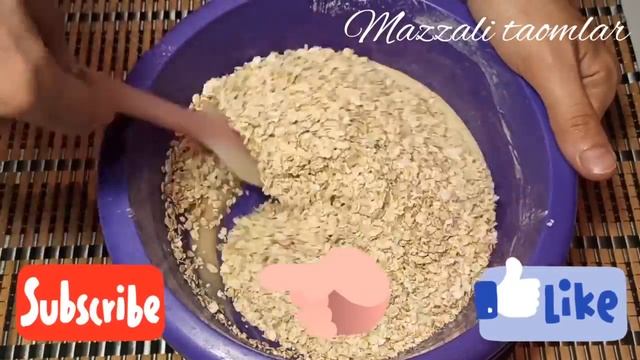 ОВСЯНОЕ ПЕЧЕНЬЕ БЕЗ МУКИ! БОЛЬШЕ НЕ БУДУ КУПИТЬ А БУДУ ПРИГОТОВИТЬ| OVSYANKA PECHENYASINI TAYYORLAS смотреть онлайн