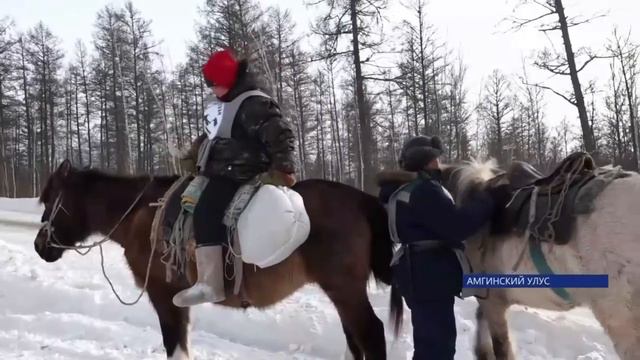 УЧЕНИКИ ЭМИССКОЙ ШКОЛЫ АМГИНСКОГО УЛУСА ВЫШЛИ НА ТРАДИЦИОННУЮ КОННУЮ ЭКСПЕДИЦИЮ